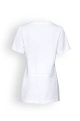Longshirt Damen Interlock-Jersey Weiß