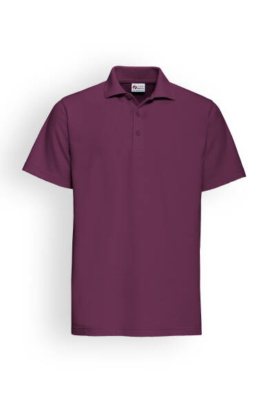 CORE Shirt mixte - Col polo prune