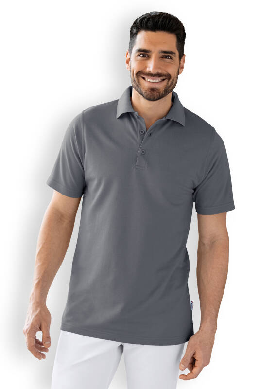 CORE Shirt mixte - Col polo gris granit