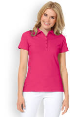 Stretch shirt dames - polokraag pink