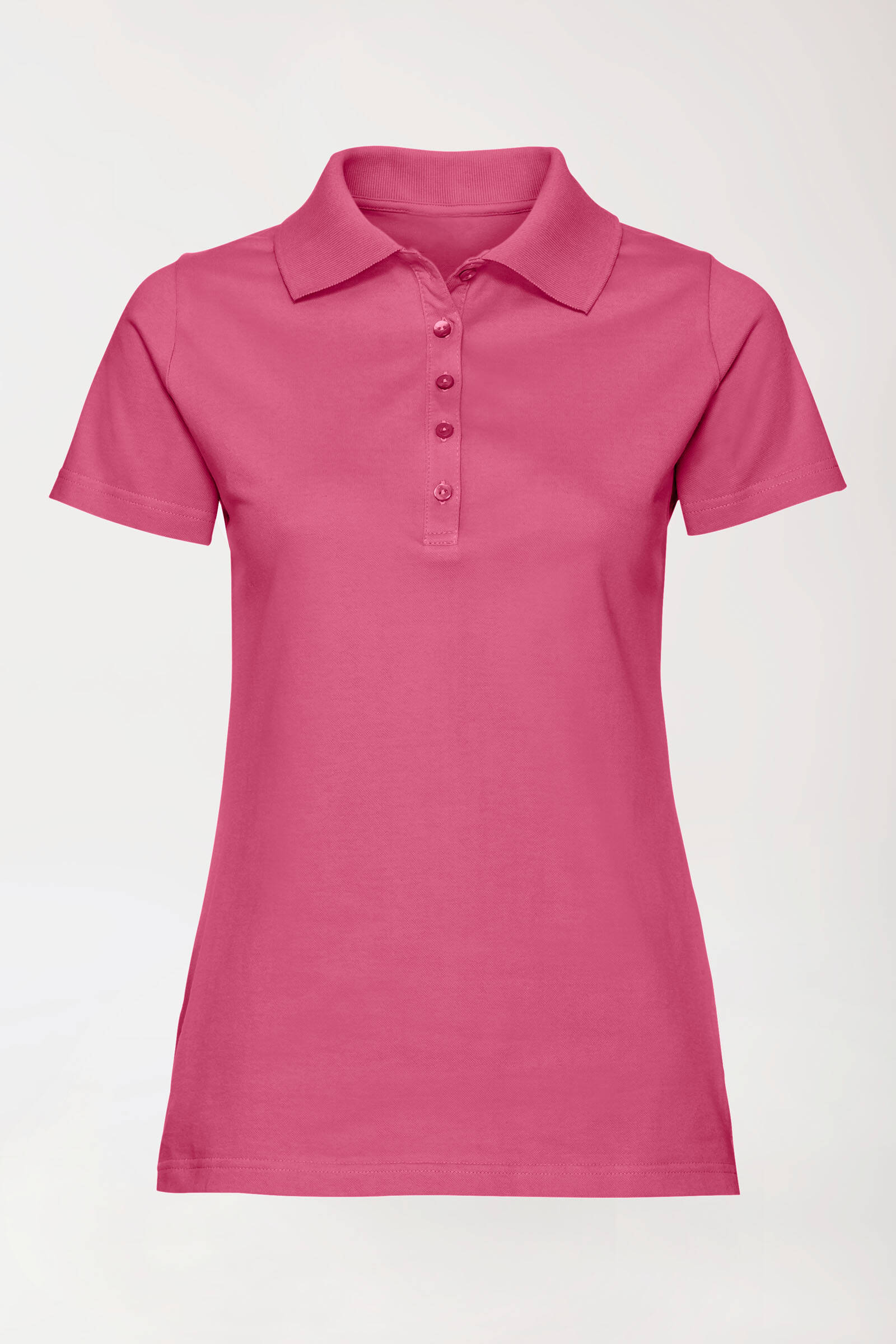 Stretch shirt dames - polokraag zwart main image 0