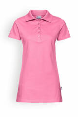 Longshirt Damen Polokragen Rosy Pink