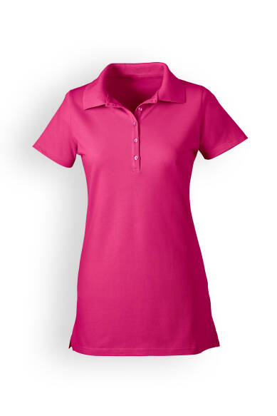 T-shirt long Stretch Femme - Col polo pink