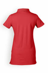 Longshirt Damen Polokragen Rot