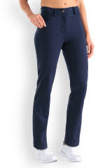 Comfort Stretch Pantalon 5 poches Femme - Jambe droite bleu navy