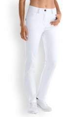 CORE Comfort stretch 5-pocket broek dames - rechte pijp wit