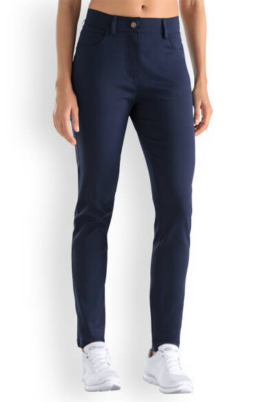 Comfort Stretch Pantalon 5 poches Femme - Jambe slim bleu navy