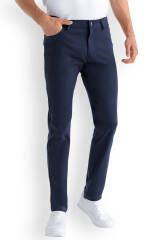 Comfort Stretch Pantalon 5 poches Homme - Jambe slim bleu navy