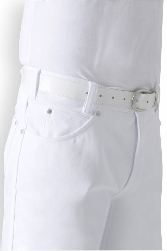 Hose für Herren Weiß 5-Pocket
