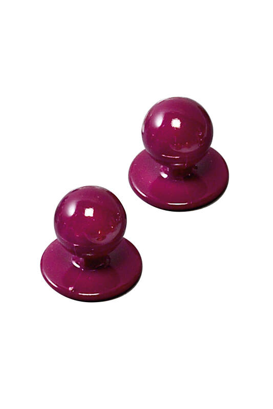 Gastro kogelknopen unisex - 12 stuks bordeaux