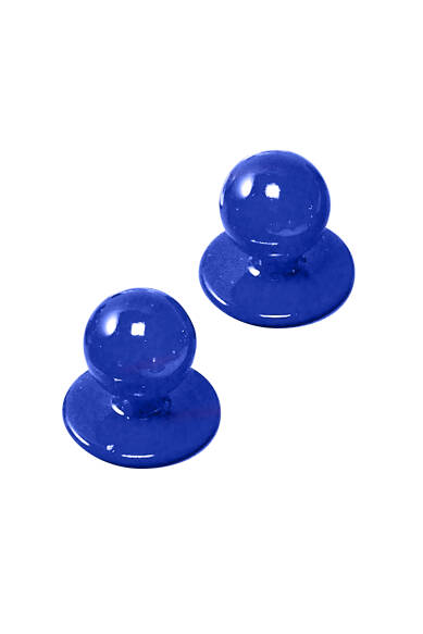 Gastro kogelknopen unisex - 12 stuks royalblauw
