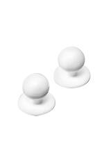 Gastro kogelknopen unisex - 12 stuks wit
