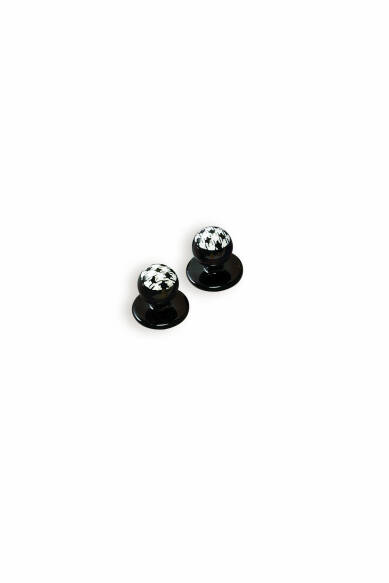 Gastro Boutons boules mixtes - 12 pièces noir/blanc