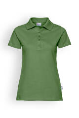 Stretch Shirt Damen - Polokragen wiesengrün