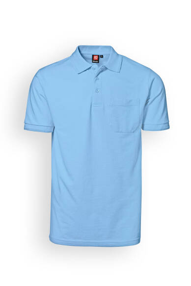 Piqué Shirt Herren Industriewäsche geeignet nach EN ISO 15797 - Polokragen hellblau