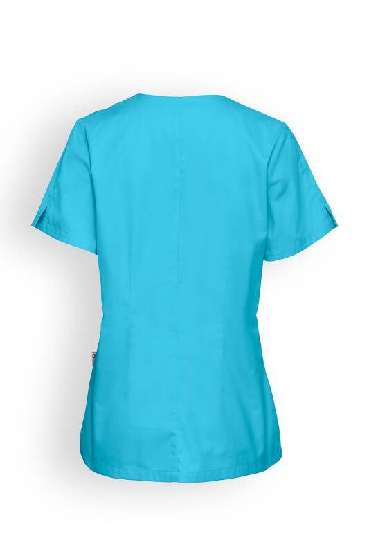 CORE oversteektuniek dames curved fit - met drukknopen turquoise