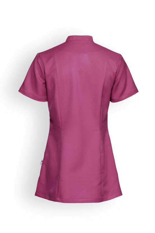 Kasack mit Druckknopfleiste Fuchsia