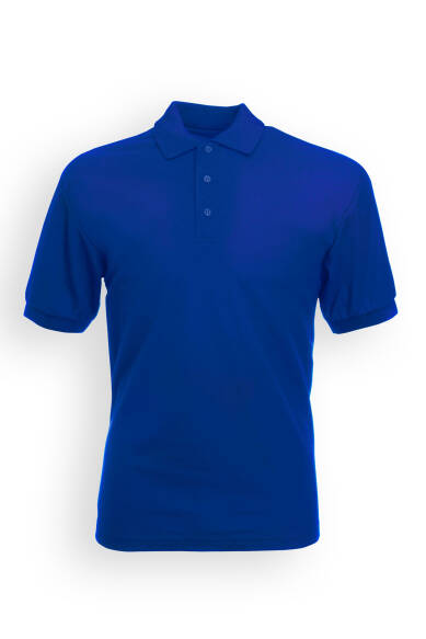 Shirt mit Polokragen Royalblau Unisex