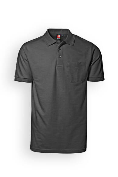 Piqué Shirt Herren Industriewäsche geeignet nach EN ISO 15797 - Polokragen dunkelgrau
