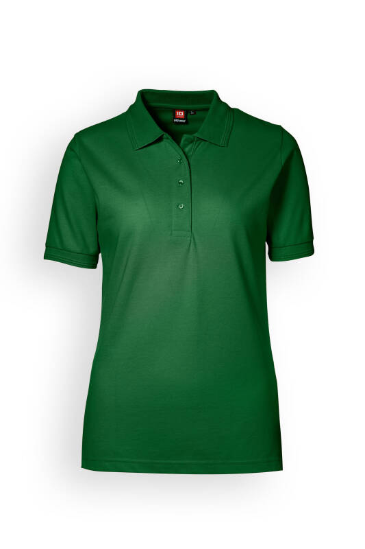Piqué Shirt Damen Industriewäsche geeignet nach EN ISO 15797 - Polokragen dunkelgrün