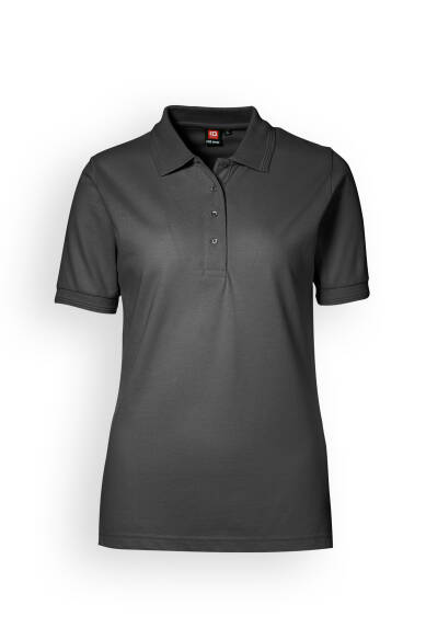 Piqué Shirt Damen Industriewäsche geeignet nach EN ISO 15797 - Polokragen dunkelgrau