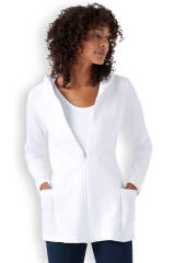 Damen-Jacke mit Kapuze Weiß
