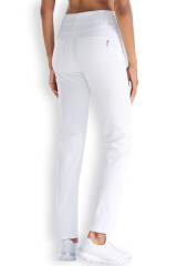 5-Pocket-Hose Damen breiter Bund Weiß