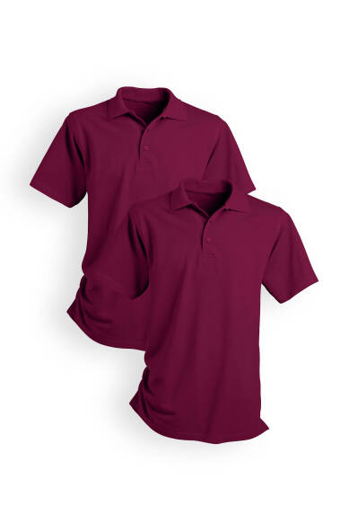 CORE Doppelpack Shirt Unisex - Polokragen bordeaux