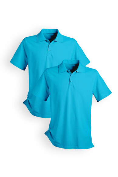 CORE lot de 2 Shirt mixte - Col polo turquoise