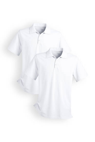CORE Doppelpack Shirt Unisex - Polokragen weiß