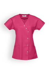 Beauty tuniek dames - asymmetrische knoopsluiting pink