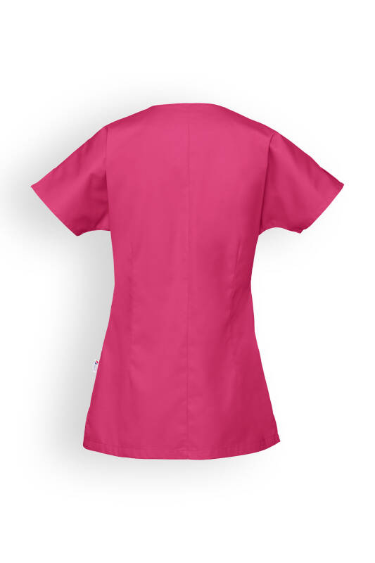 Beauty tuniek dames - asymmetrische knoopsluiting pink