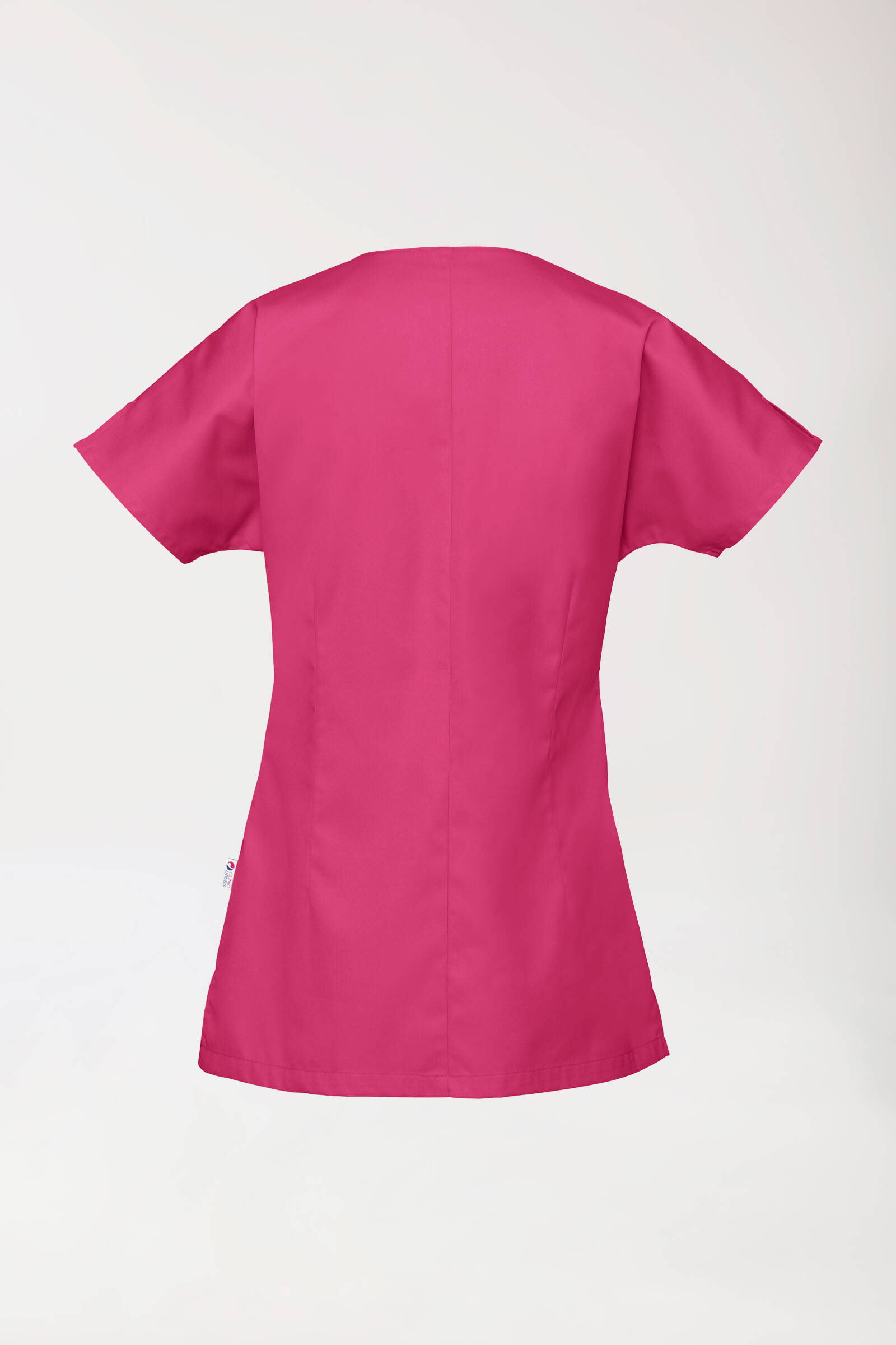 Beauty tuniek dames - met knoopsluiting wit/turquoise main image 0
