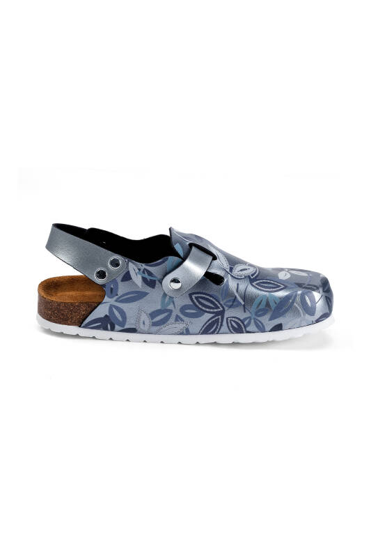 Clog Blau Metallic Ranken