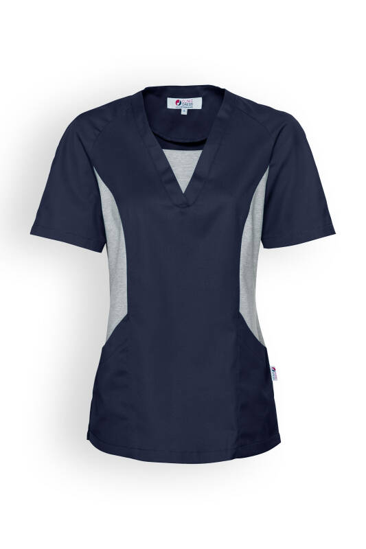 Schlupfkasack Navy Grau Melange