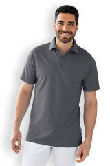 CORE Shirt mixte - Col polo gris minéral