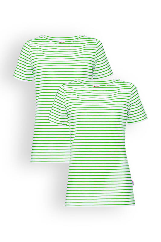 Doppelpack Ringelshirt Weiß Apfelgrün