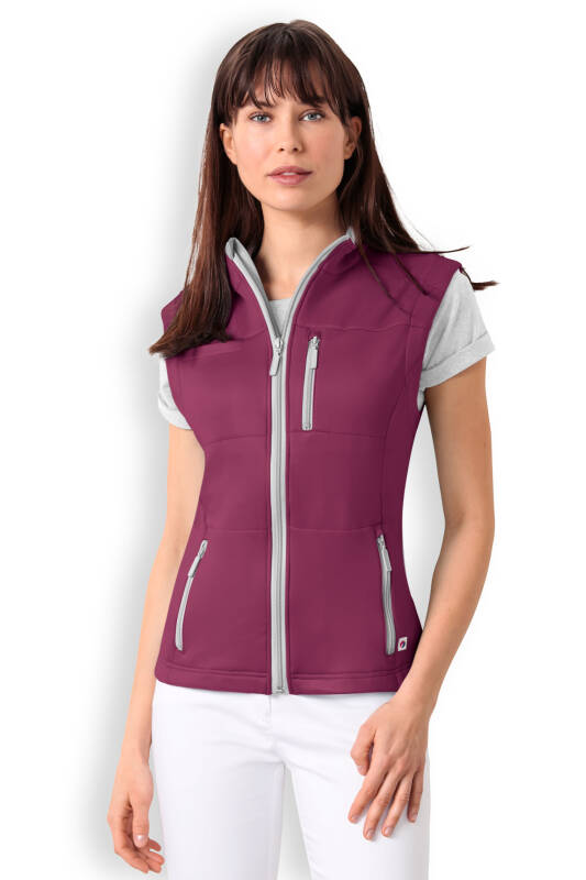 Damenweste Fleece Berry Grau