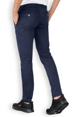 Comfort stretch broek heren - chino stijl navy