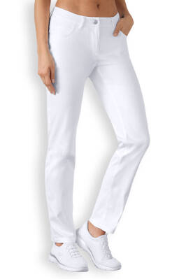 5-Pocket-Hose Damen gerades Bein Weiß