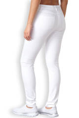 5-Pocket-Hose Damen schlankes Bein Weiß