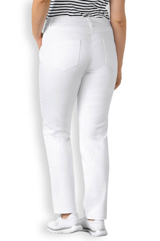 5-Pocket-Hose Damen Curved Weiß
