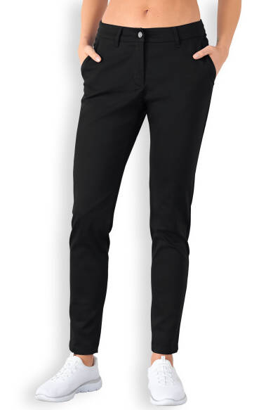 Comfort Stretch Pantalon Femme - Style Chino noir