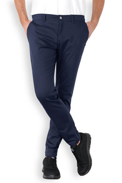Comfort Stretch Pantalon Homme - Style Chino bleu navy