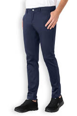 Comfort stretch broek heren - chino stijl navy