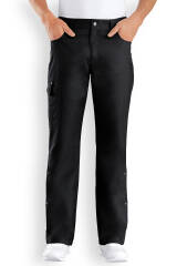 JUST STRONG broek unisex - deels elastische boord zwart