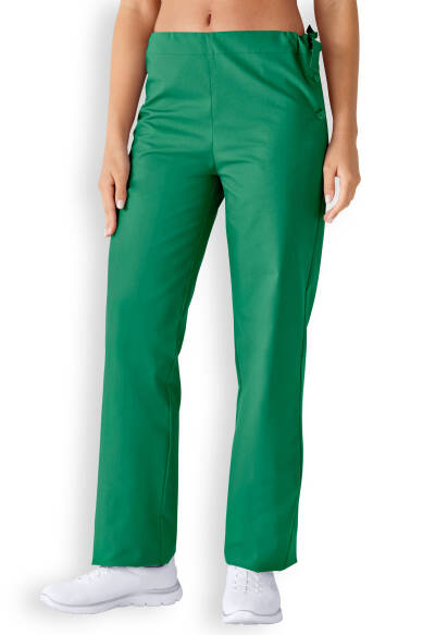Pantalon Coton mixte - Boutonnage sur le côté vert