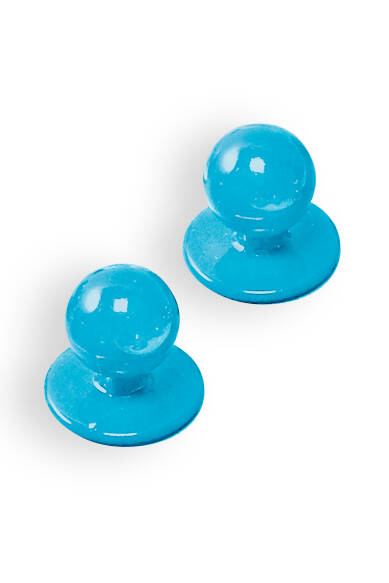 Gastro kogelknopen unisex - 12 stuks turquoise