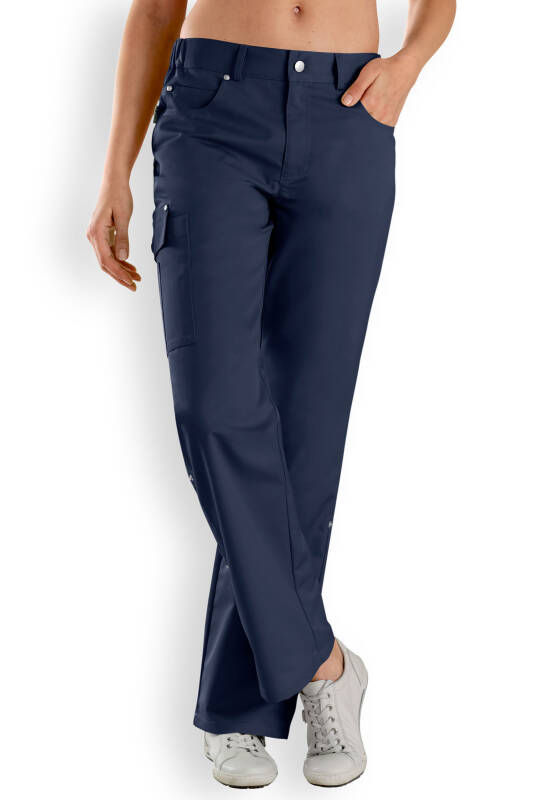 JUST STRONG broek unisex - deels elastische boord navy