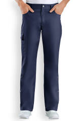JUST STRONG broek unisex - deels elastische boord navy